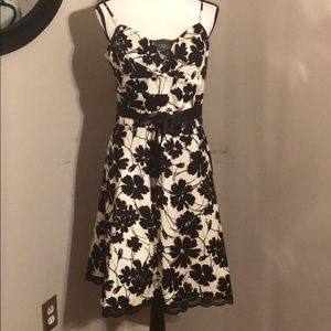 Black/White /Tan Dress